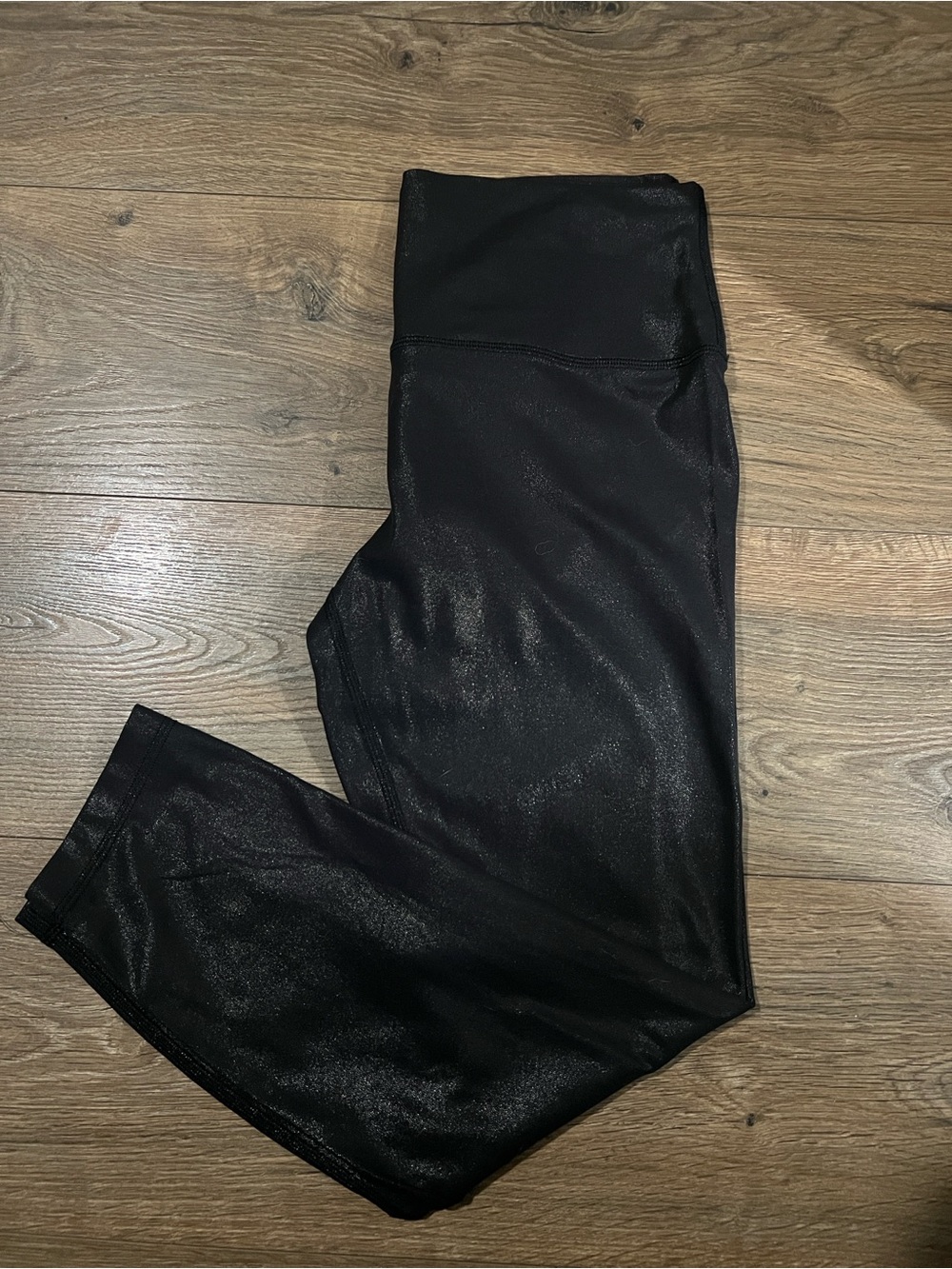 Lululemon Align High-Rise Pant Leggings Shine Radiate Foil Print Black 10